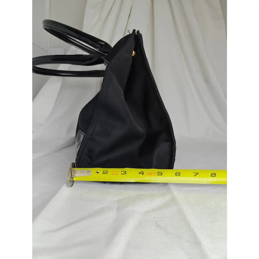 Tory Burch ELLA Nylon and Patent Leather Tote PERFECT SUMMER BAG!